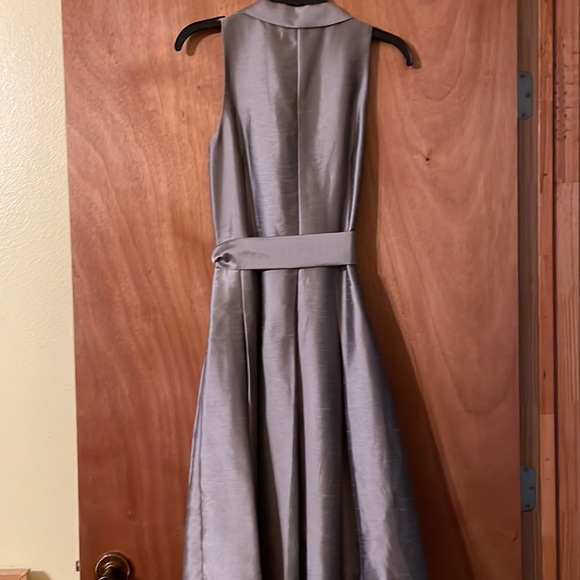 Jones Studio business classy AND glamorous A line sleeveless dress w/ belt (mlb) - Picture 5 of 10